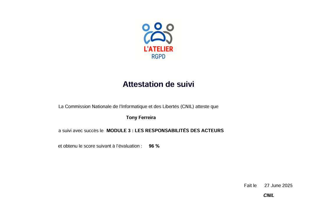 Atelier RGPD Module 3