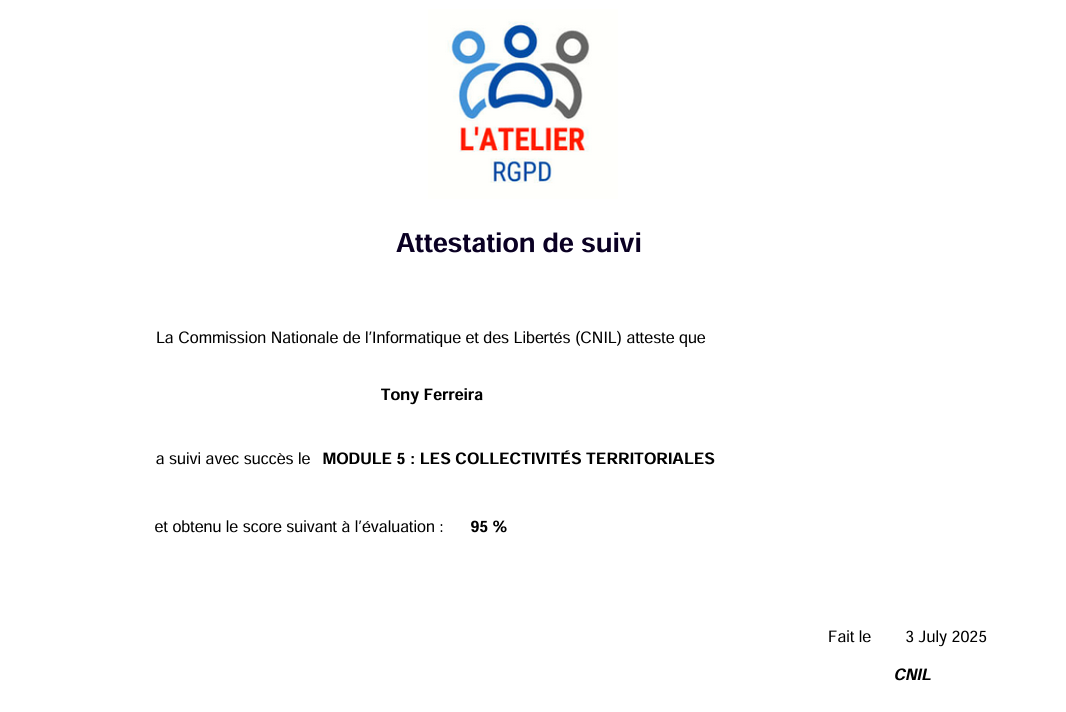 Atelier RGPD Module 5